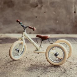 Trybike 2 In 1 Steel Balance Bike - Cream (2024 New Colour)