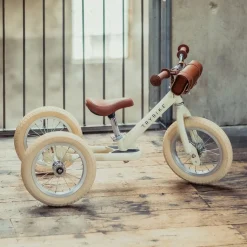 Trybike 2 In 1 Steel Balance Bike - Cream (2024 New Colour)