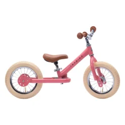 Trybike 2 in 1 Vintage Steel Balance Bike - Pink