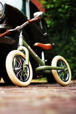 Trybike 2 in 1 Vintage Steel Balance Bike - Green