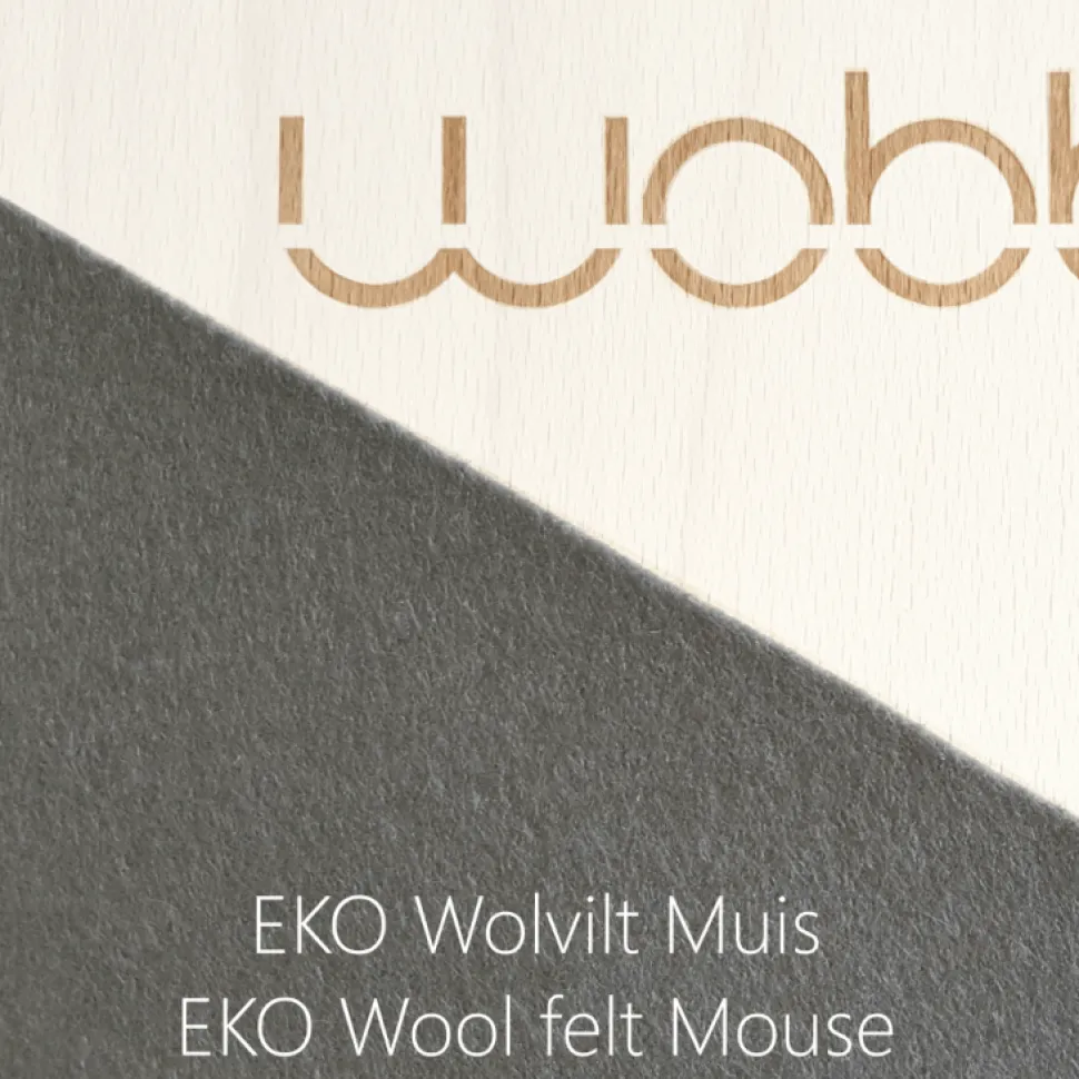 Wobbel Original with felt Mouse Grey